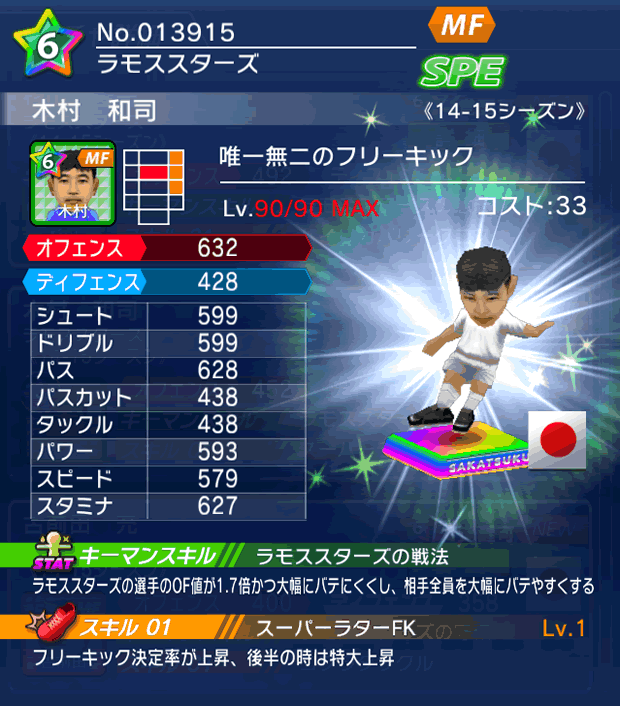 No.13915　木村和司【14-15】