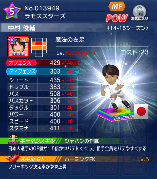 No.13949 中村俊輔【14-15】