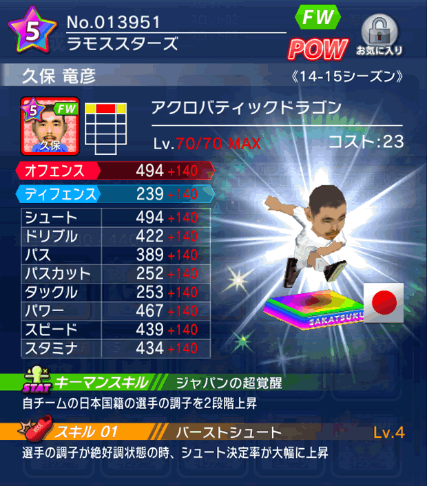 No.13951　久保竜彦【14-15】