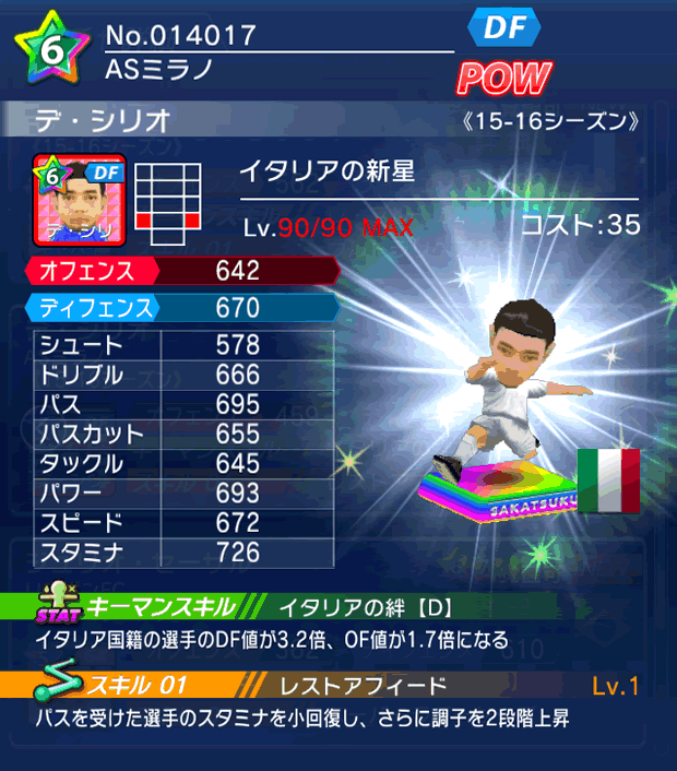 No.14017　デ・シリオ【15-16】