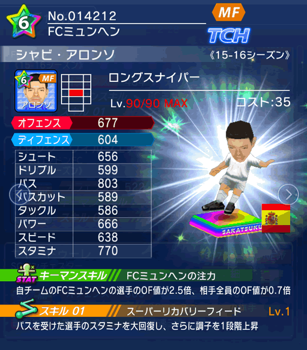 No.14212　シャビ・アロンソ【15-16】