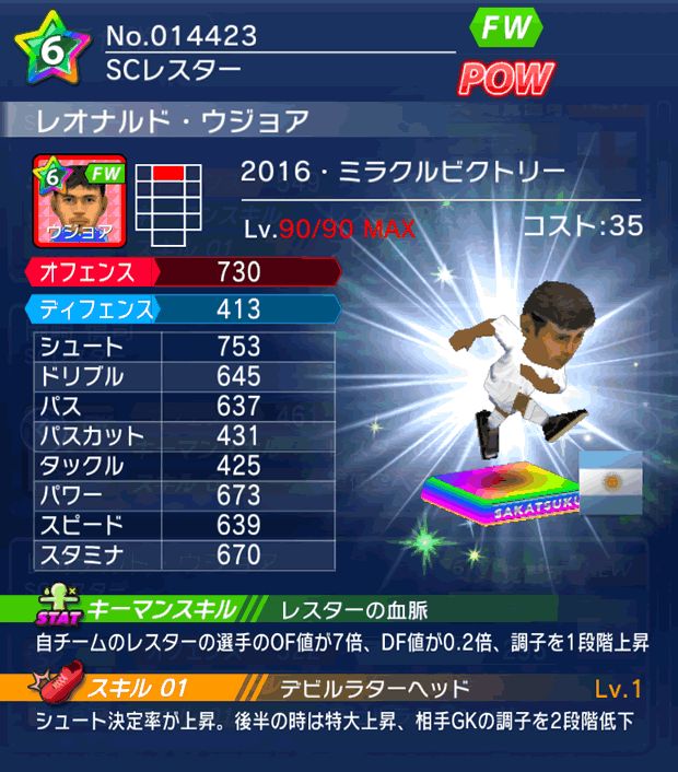 No.14423　レオナルド・ウジョア【16・V】