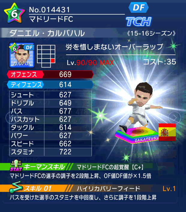No.14431　ダニエル・カルバハル【15-16】