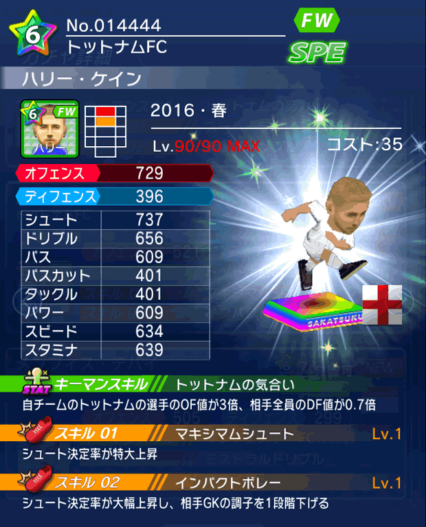 No.14444　ハリー・ケイン【16・春】