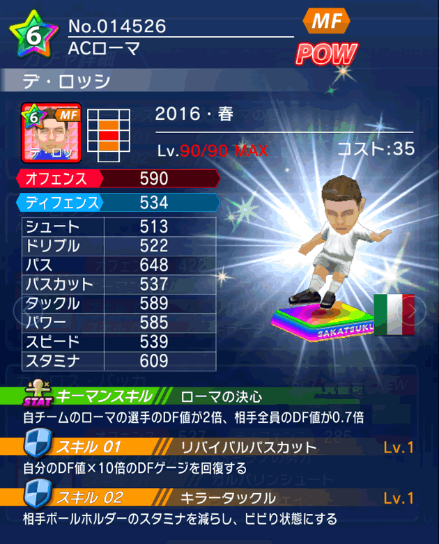 No.14526　デ・ロッシ【16・春】