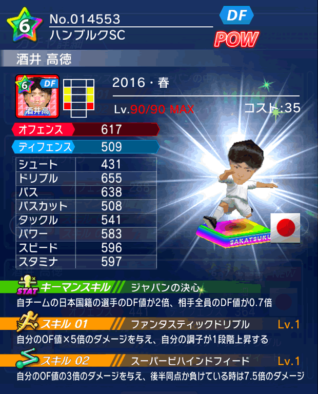 No.14553　酒井高徳【16・春】