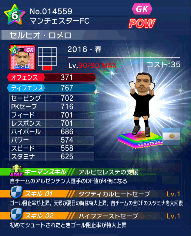 No.14559 セルヒオ・ロメロ【16・春】