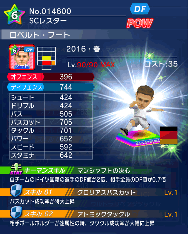 No.14600　ロベルト・フート【16・春】