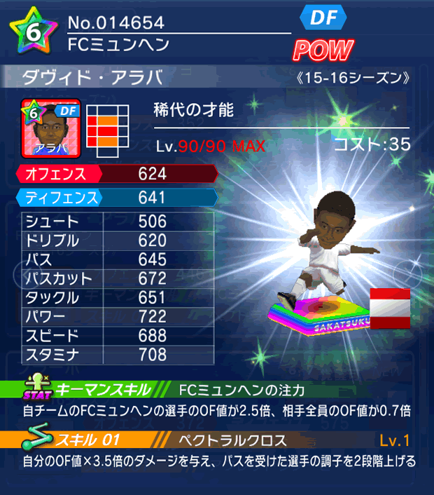 No.14654　ダヴィド・アラバ【15-16】