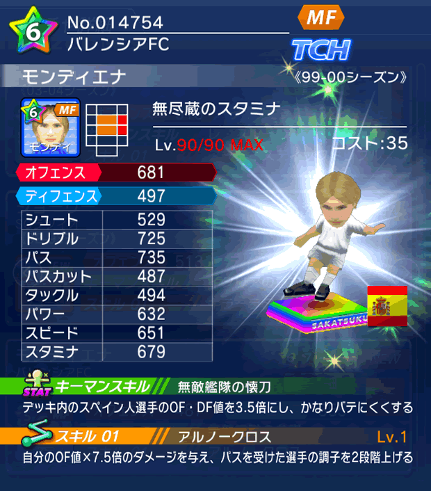 No.14754 モンディエナ【99-00LL】