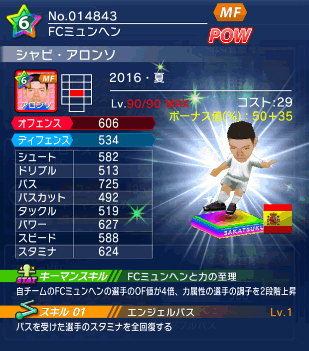 No.14843 シャビ・アロンソ【16・夏】