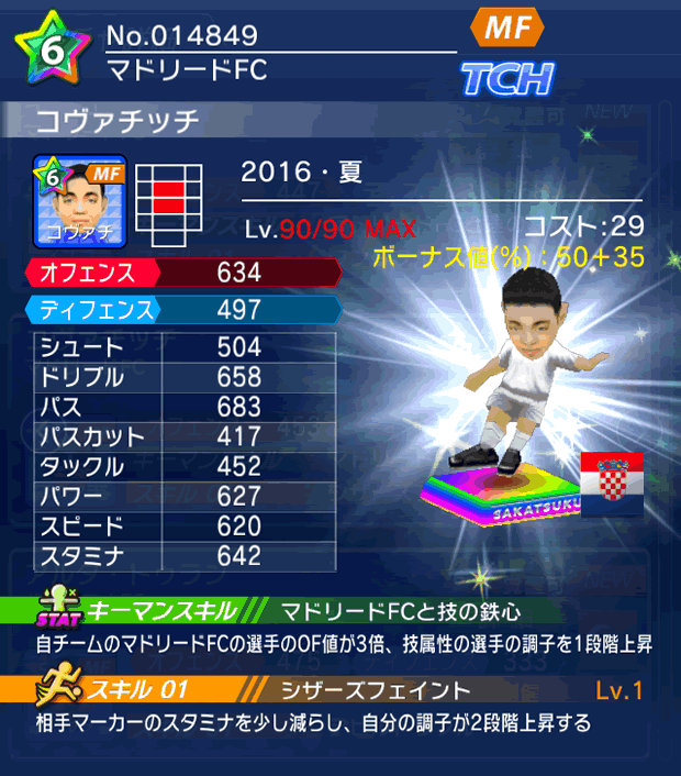 No.14849　コヴァチッチ【16・夏】