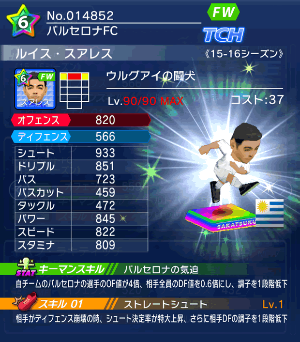 No.14852　ルイス・スアレス【15-16】