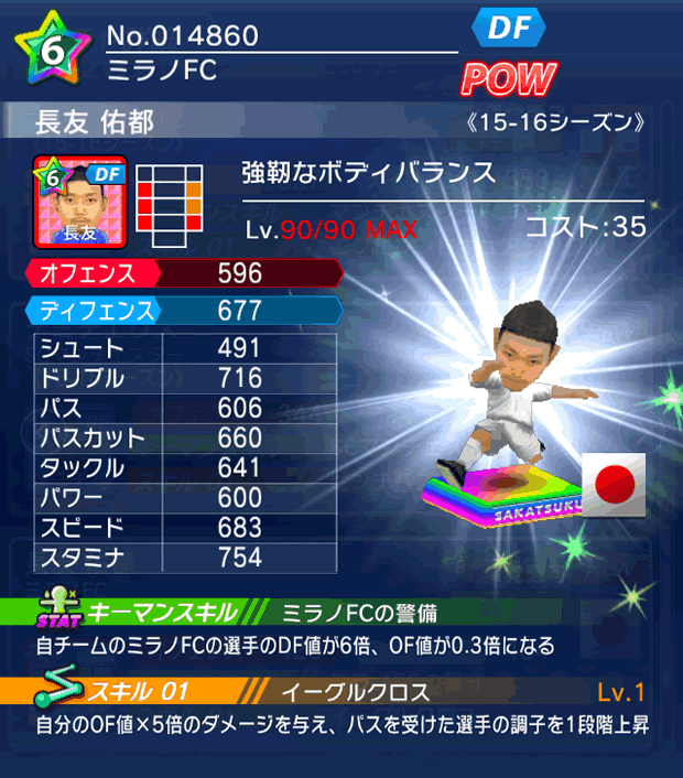 No.14860 長友佑都【15-16】