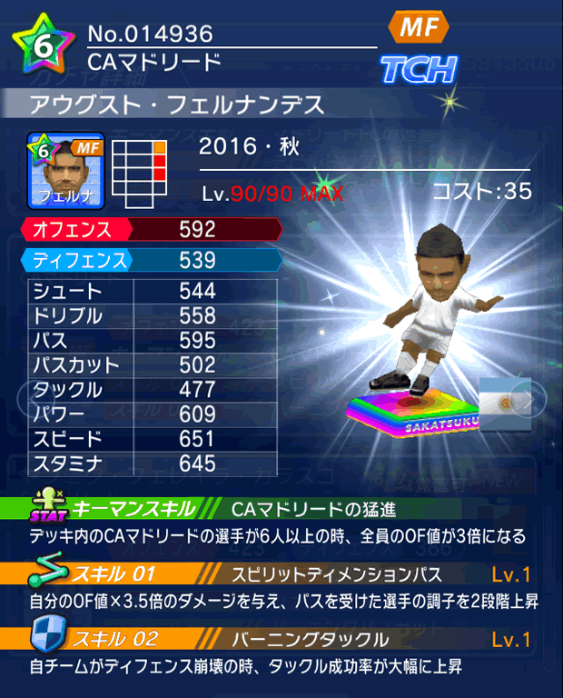 No.14936　アウグスト・フェルナンデス【16・秋】