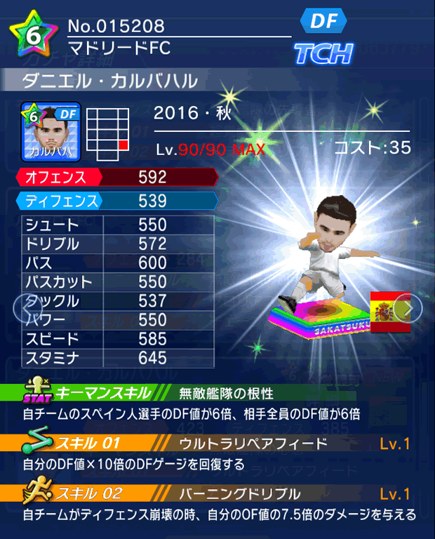 No.15208　ダニエル・カルバハル【16・秋】