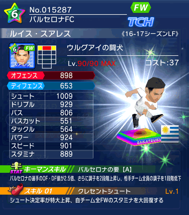 No.15287　ルイス・スアレス【16-17LF】