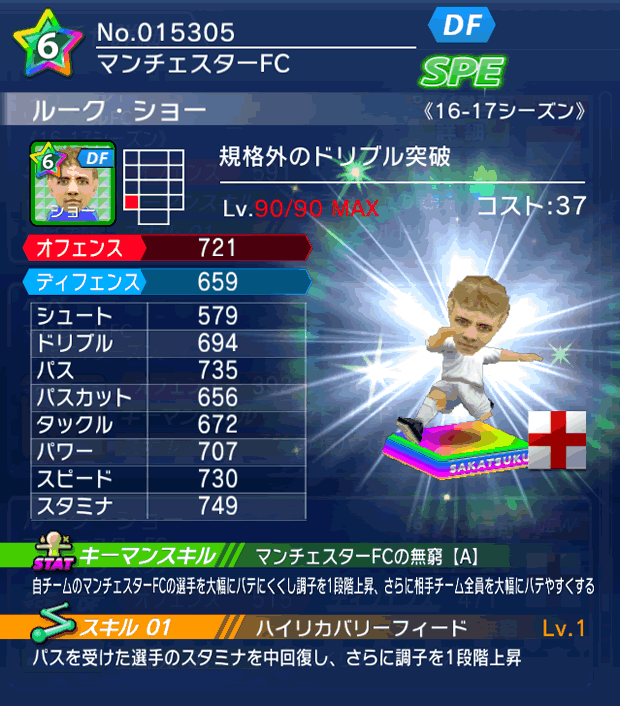 No.15305　ルーク・ショー【16-17】