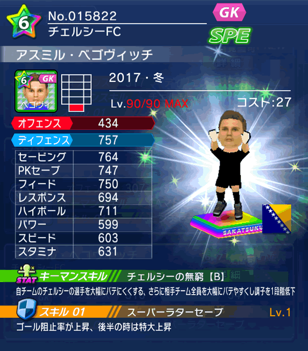 No.15822　アスミル・ベゴヴィッチ【17・冬】