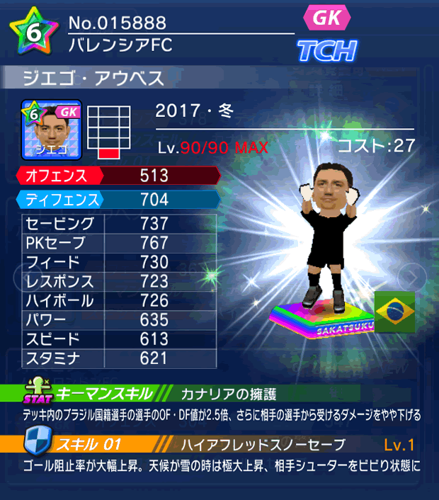 No.15888　ジエゴ・アウベス【17・冬】