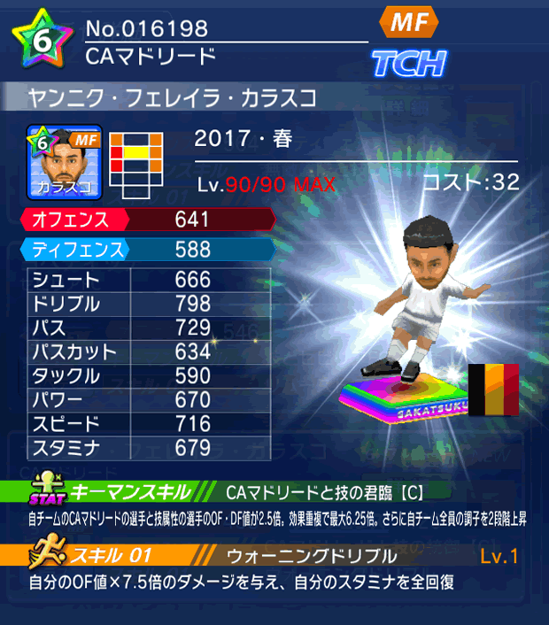 No.16198 ヤンニク・フェレイラ・カラスコ【17・春】