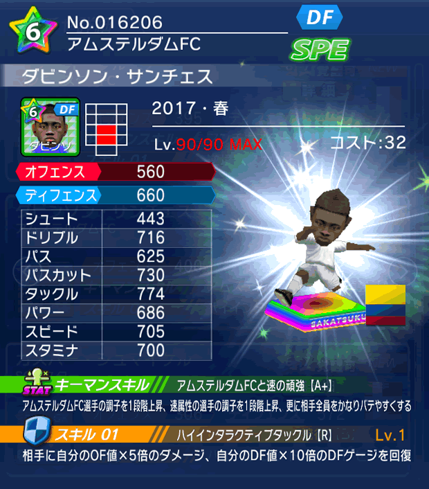 No.16206　ダビンソン・サンチェス【17・春】