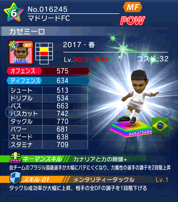 No.16245　カゼミーロ【17・春】