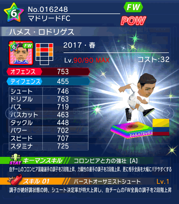 No.16248　ハメス・ロドリゲス【17・春】