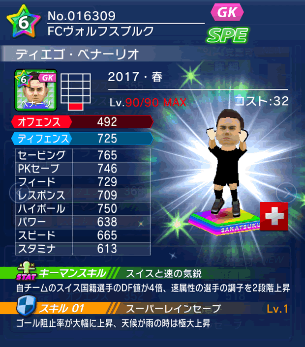 No.16309 ディエゴ・ベナーリオ【17・春】