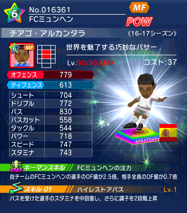 No.16361　チアゴ・アルカンタラ【16-17】