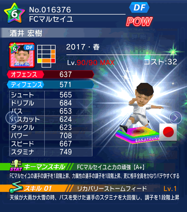 No.16376　酒井宏樹【17・春】