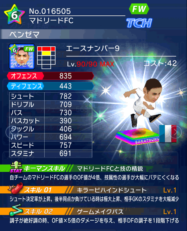 No.16505　ベンゼマ【No.9】