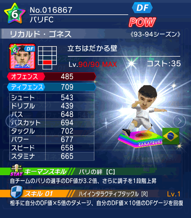 No.16867　リカルド・ゴネス【93-94LL】