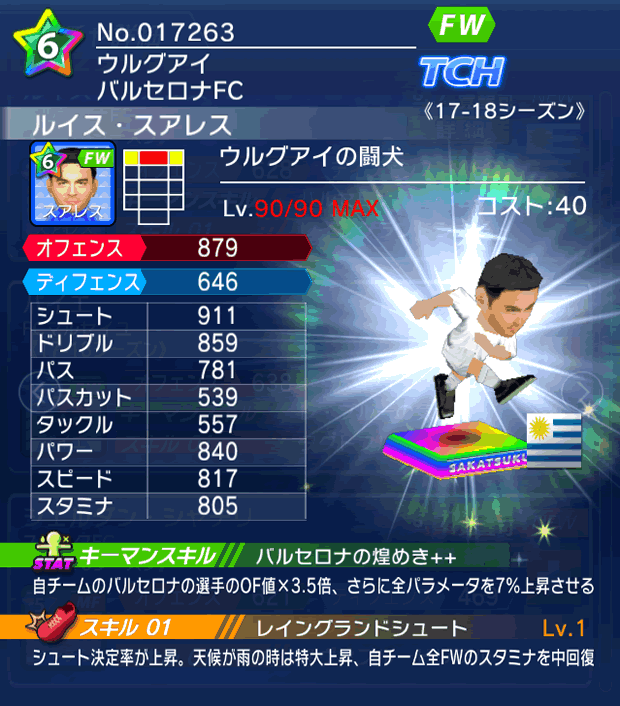 No.17263 ルイス・スアレス【17-18】