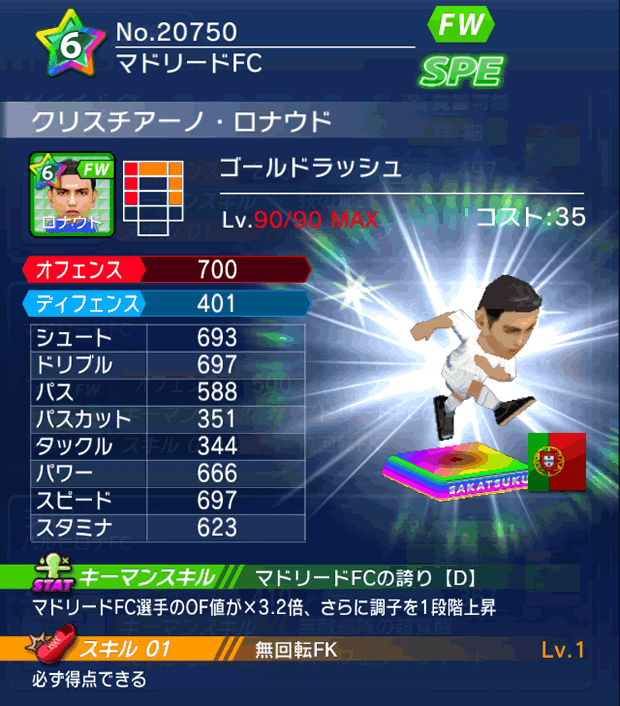 No.20750　クリスチアーノ・ロナウド