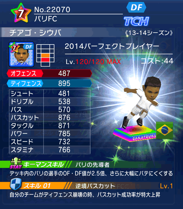 No.22070 チアゴ・シウバ【PP14】