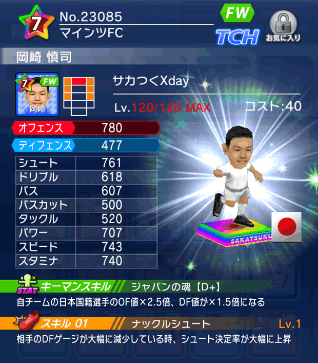 No.23085　岡崎慎司【Xday】