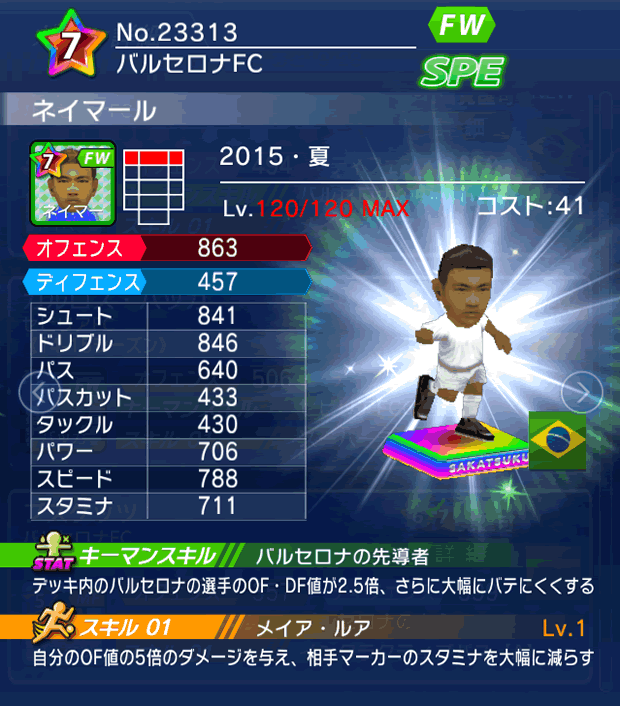 No.23313　ネイマール【15・夏】