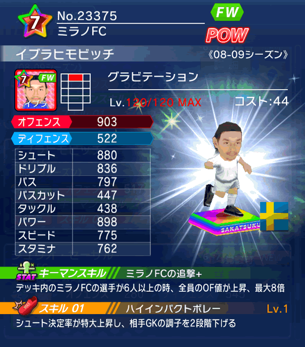 No.23375　イブラヒモビッチ【08-09LS】