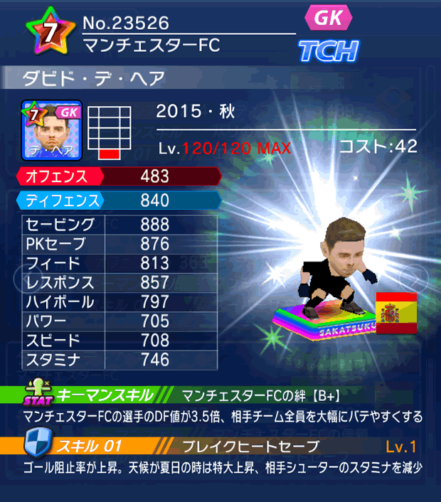 No.23526 ダビド・デ・ヘア【15・秋】