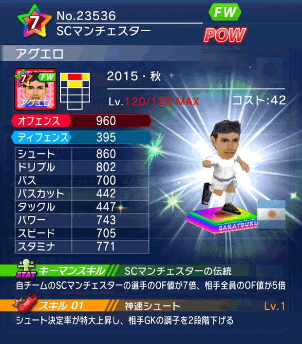 No.23536　アグエロ【15・秋】