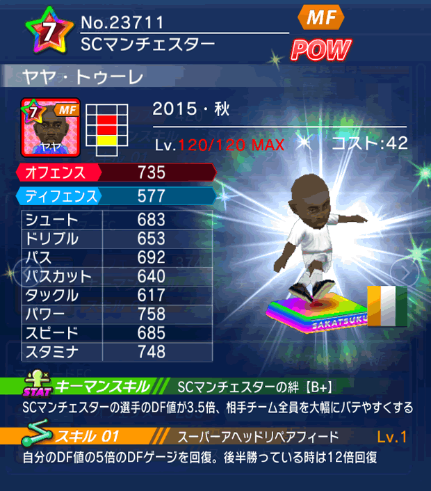 No.23711　ヤヤ・トゥーレ【15・秋】