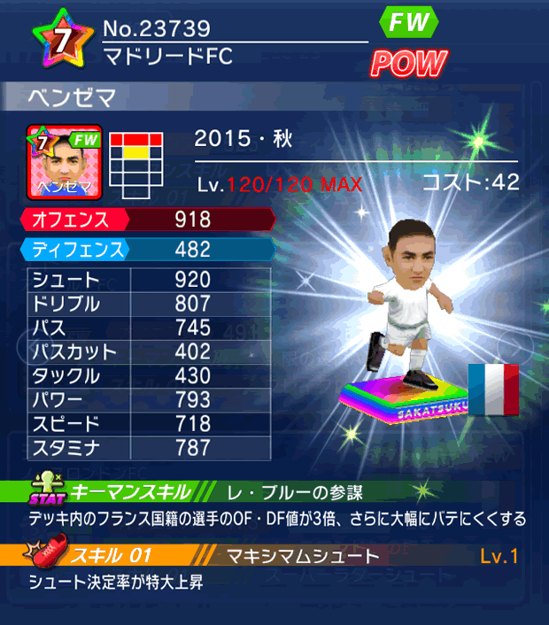 No.23739 ベンゼマ【15・秋】