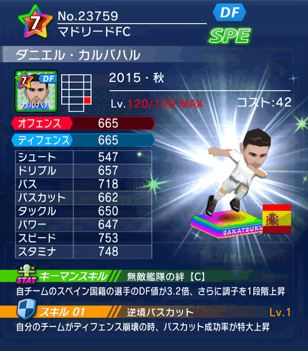 No.23759　ダニエル・カルバハル【15・秋】