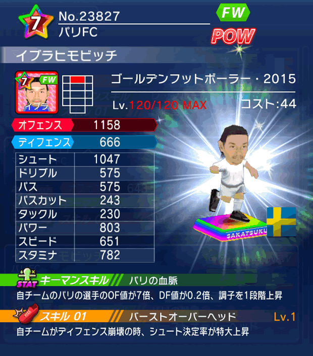 No.23827　イブラヒモビッチ【GFB15】