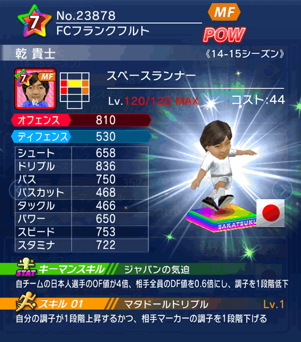 No.23878　乾貴士【14-15】