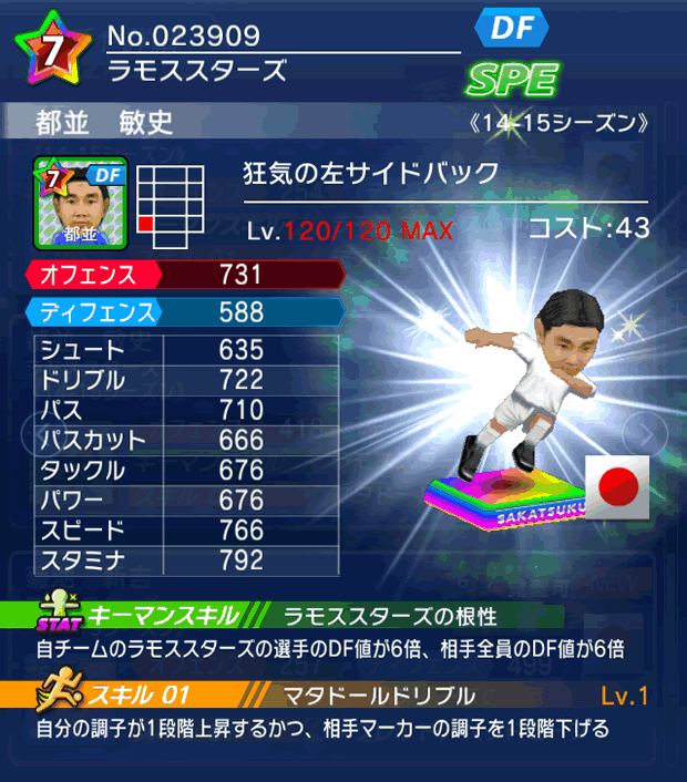 No.23909　都並敏史【14-15】