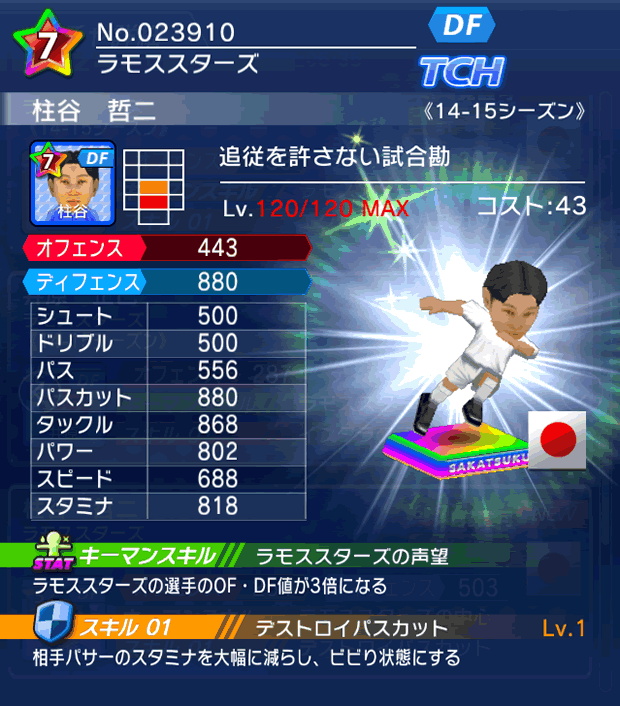 No.23910　柱谷哲二【14-15】