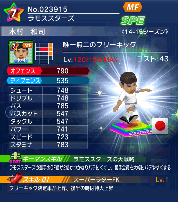 No.23915　木村和司【14-15】