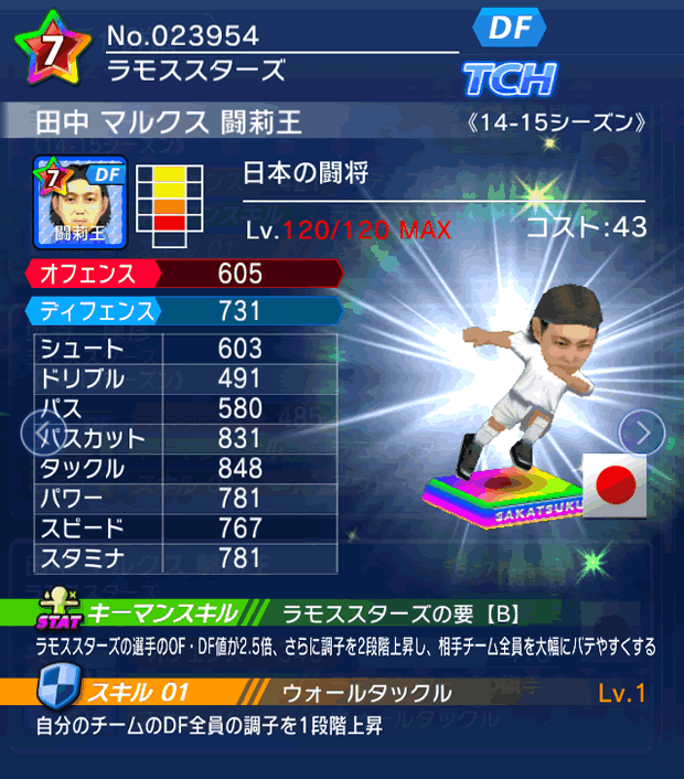 No.23954　田中マルクス闘莉王【14-15】